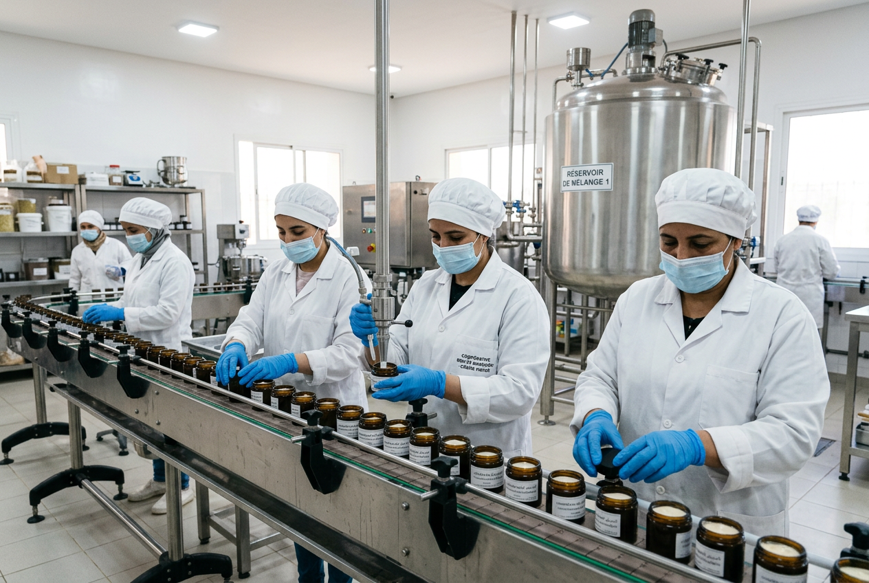 ورشة تعبئة منتجات Nelly Beauty في إفران
